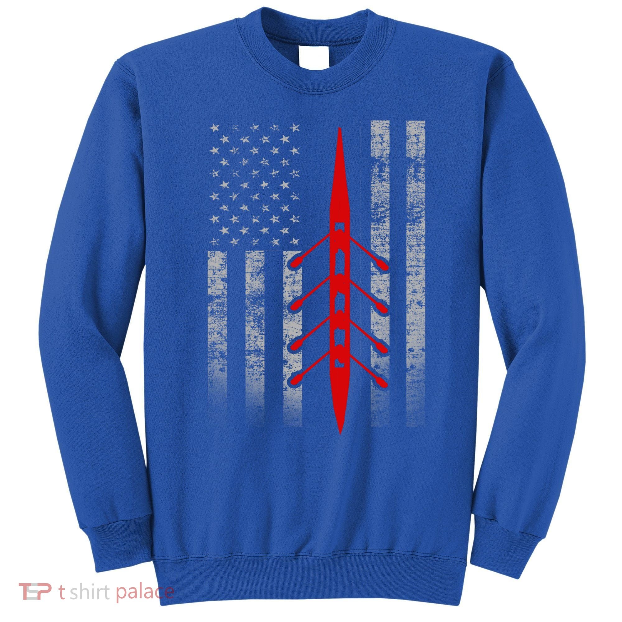 Rowing Flag Gift Rowing Boat Flag Hooded Meaningful Gift Sweatshirt