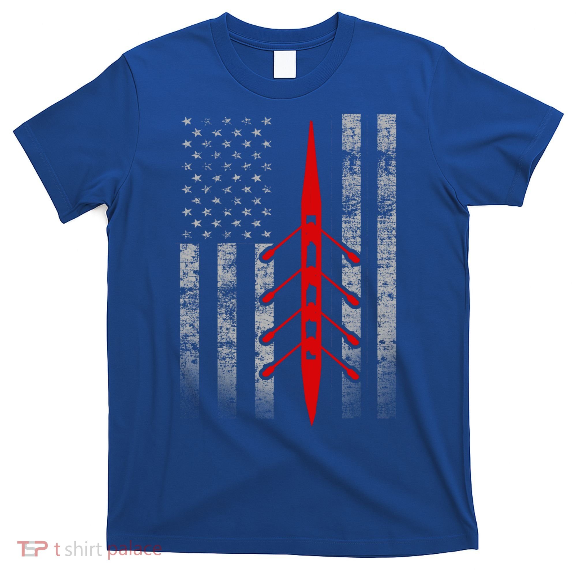 Rowing Flag Gift Rowing Boat Flag Hooded Meaningful Gift T-Shirt
