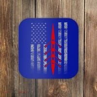 Rowing Flag Gift Rowing Boat Flag Hooded Meaningful Gift Coaster thumb 0
