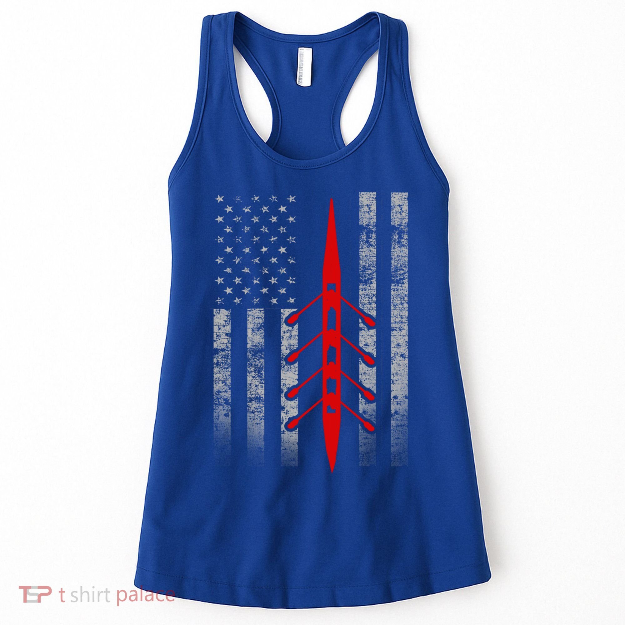 Rowing Flag Gift Rowing Boat Flag Hooded Meaningful Gift Women's Tank Top
