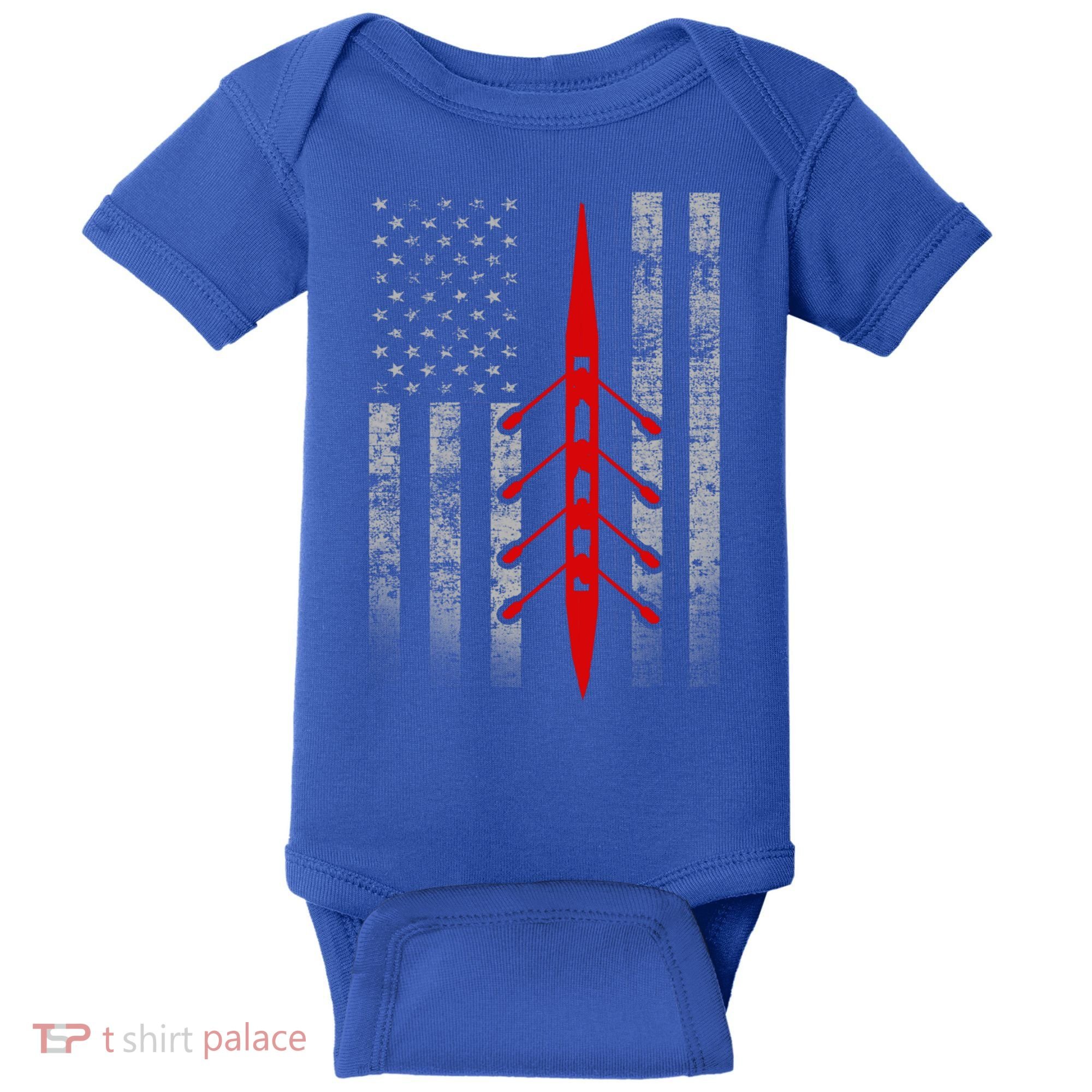Rowing Flag Gift Rowing Boat Flag Hooded Meaningful Gift Baby Bodysuit