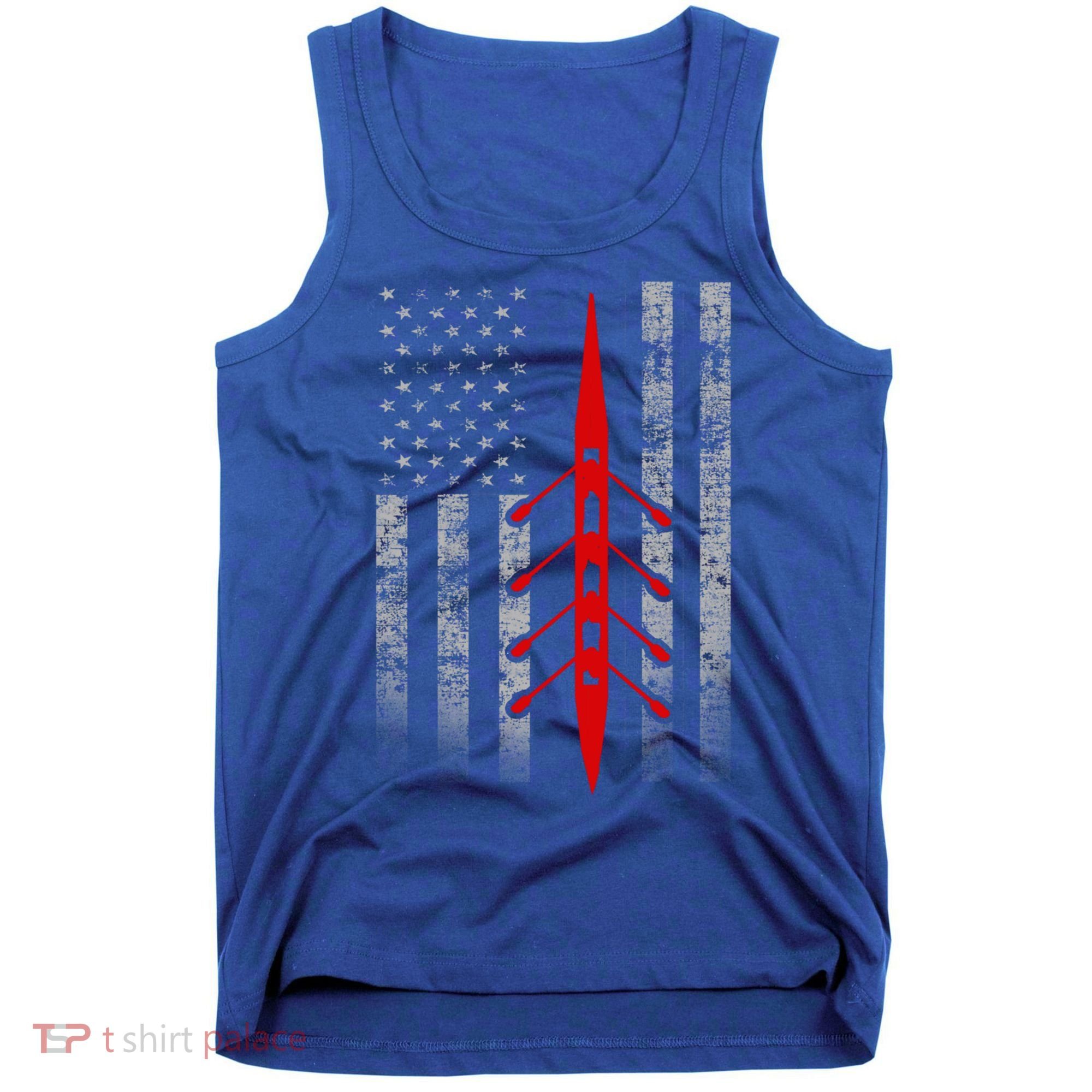Rowing Flag Gift Rowing Boat Flag Hooded Meaningful Gift Tank Top