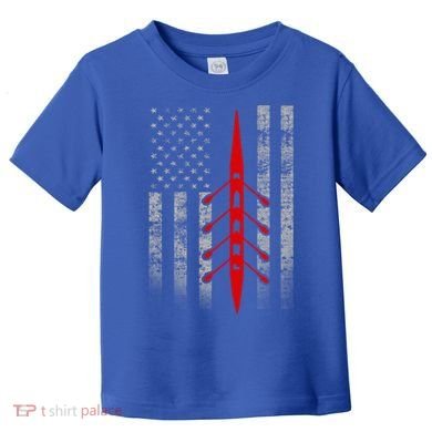 Rowing Flag Gift Rowing Boat Flag Hooded Meaningful Gift Toddler T-Shirt