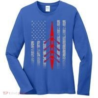 Rowing Flag Gift Rowing Boat Flag Hooded Meaningful Gift Women's Long Sleeve Shirt thumb 0