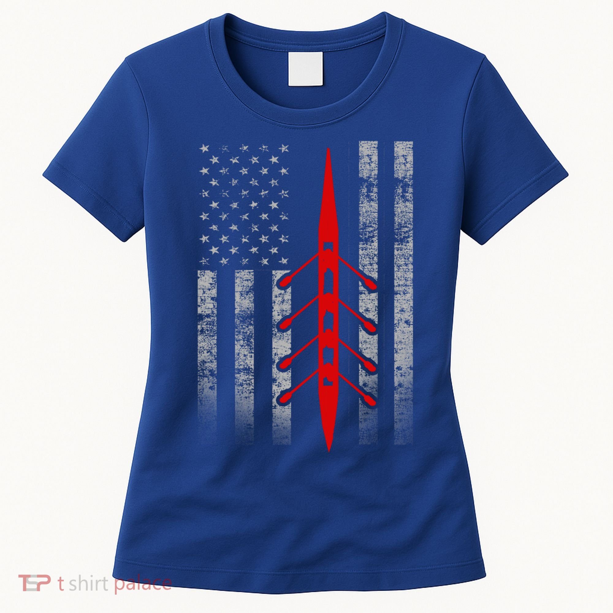 Rowing Flag Gift Rowing Boat Flag Hooded Meaningful Gift Women's T-Shirt