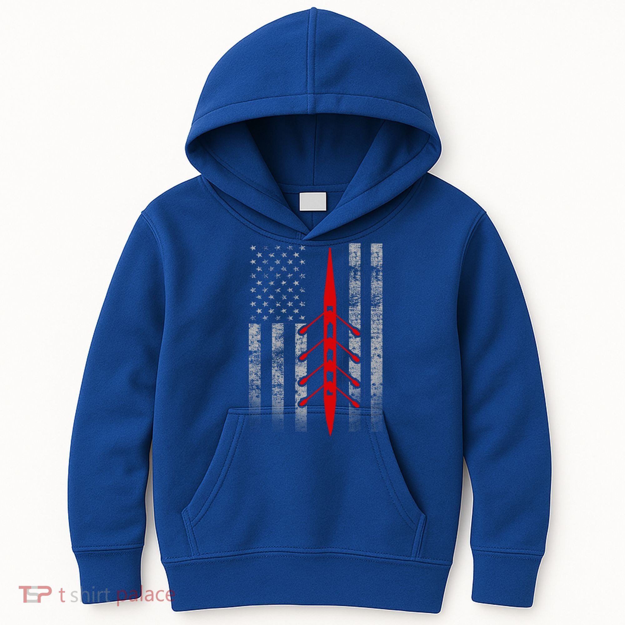 Rowing Flag Gift Rowing Boat Flag Hooded Meaningful Gift Kids Hoodie