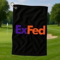 Retired Federal Government Worker Ex Fed Golf Towel thumb 1