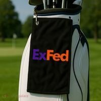 Retired Federal Government Worker Ex Fed Golf Towel thumb 2