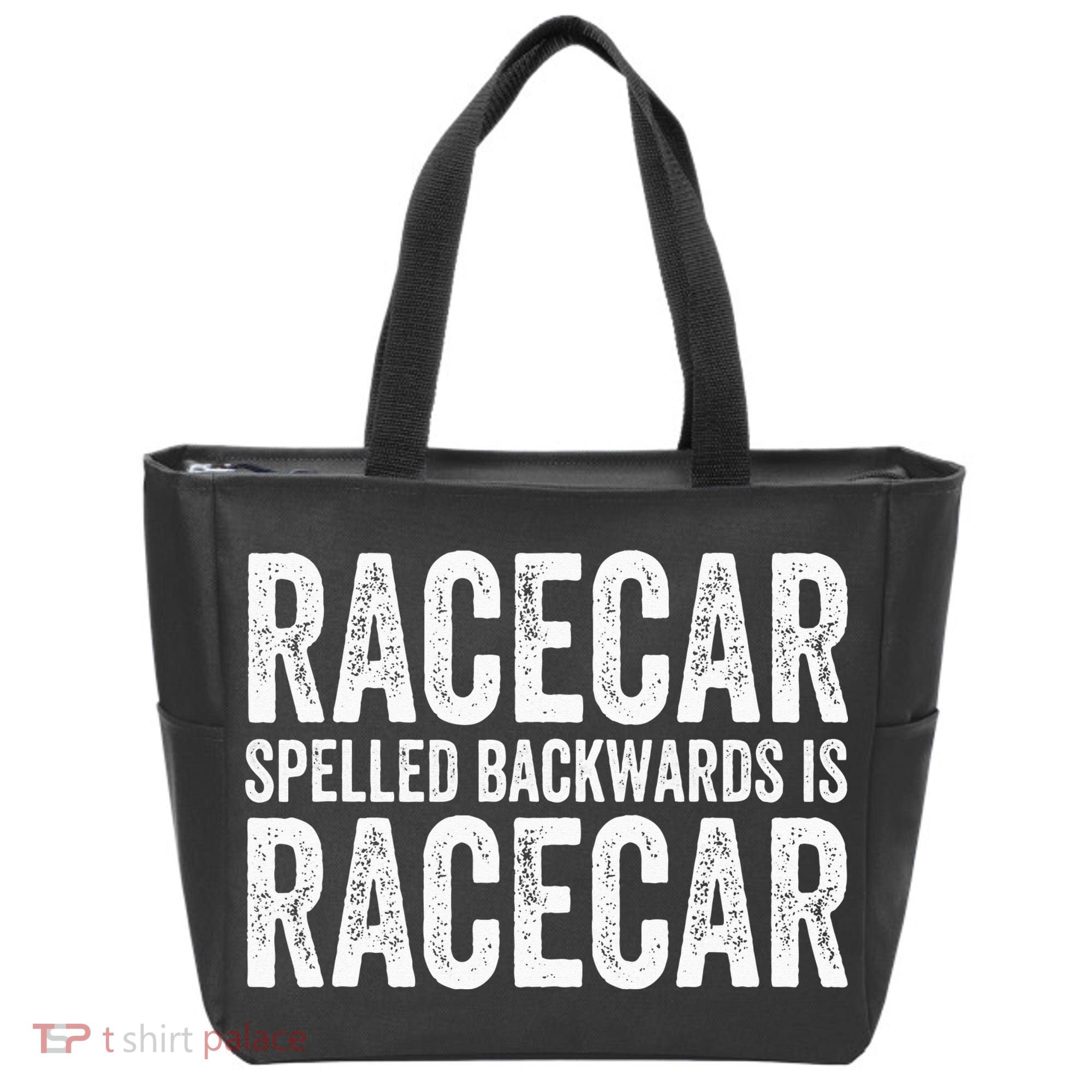 Racecar for Gift Mechanic Fast Race Car Racing Funny Tote Bag