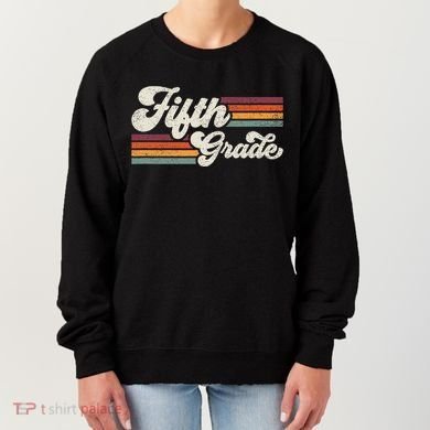 Retro Fifth Grade Teacher Back To School Women's Sweatshirt