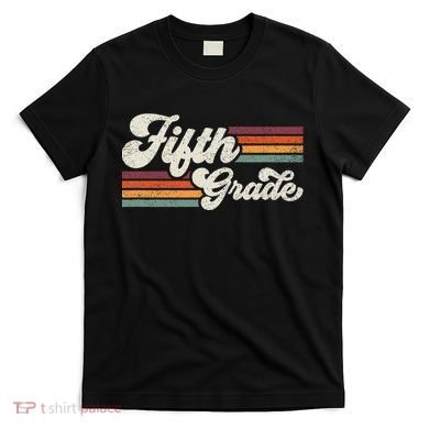 Retro Fifth Grade Teacher Back To School T-Shirt