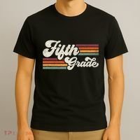 Retro Fifth Grade Teacher Back To School T-Shirt thumb 3