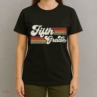 Retro Fifth Grade Teacher Back To School T-Shirt thumb 4