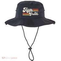 Retro Fifth Grade Teacher Back To School Bucket Hat thumb 0