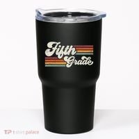 Retro Fifth Grade Teacher Back To School Tumbler thumb 0