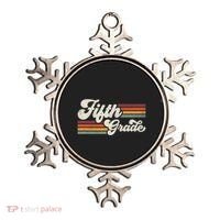 Retro Fifth Grade Teacher Back To School Ornament thumb 0