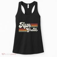 Retro Fifth Grade Teacher Back To School Women's Tank Top thumb 0