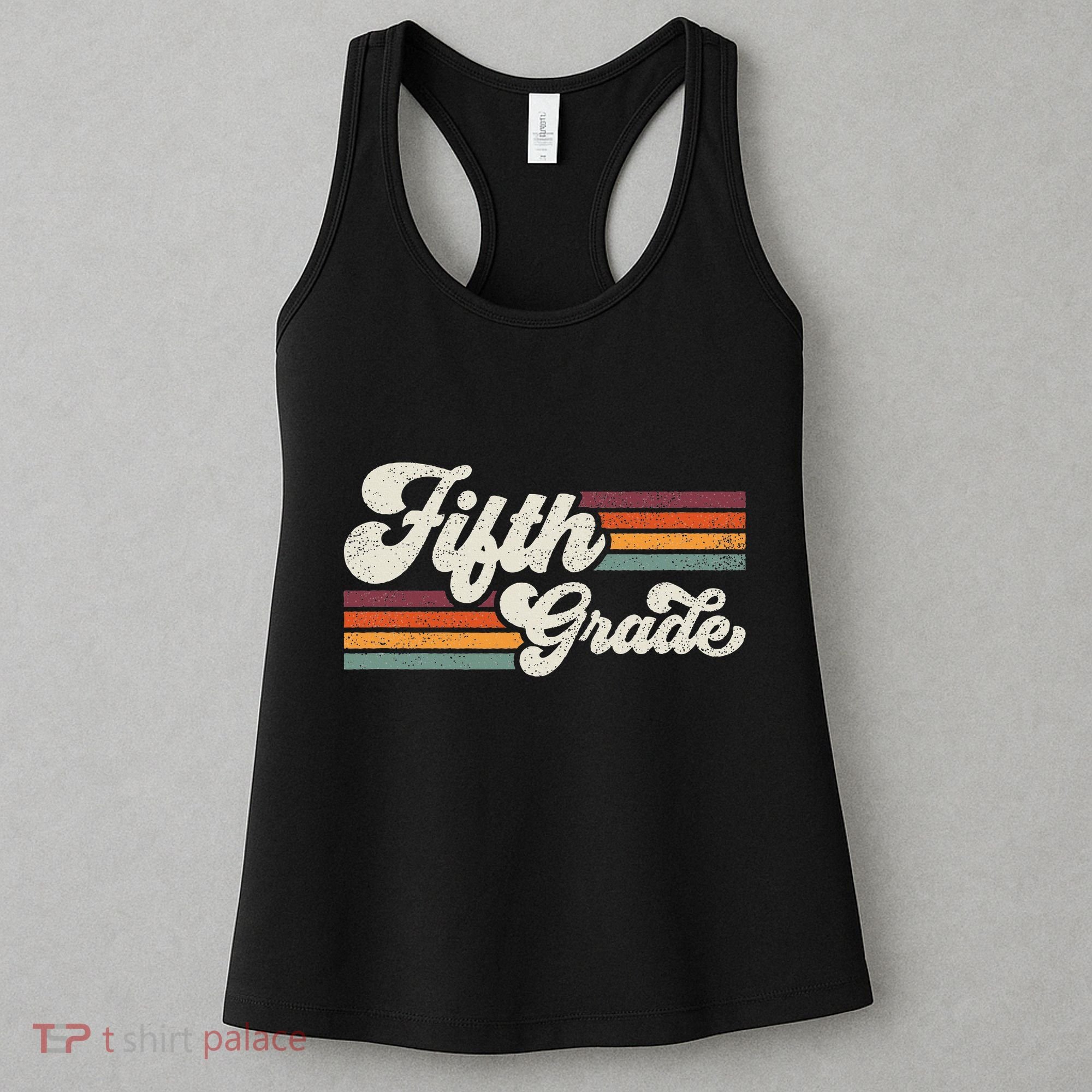 Retro Fifth Grade Teacher Back To School Women's Tank Top