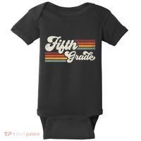 Retro Fifth Grade Teacher Back To School Baby Bodysuit thumb 0