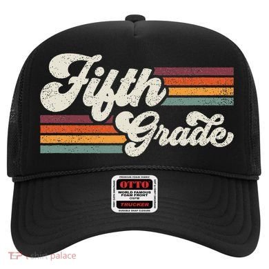 Retro Fifth Grade Teacher Back To School Hat