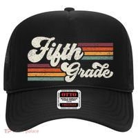 Retro Fifth Grade Teacher Back To School Hat thumb 0