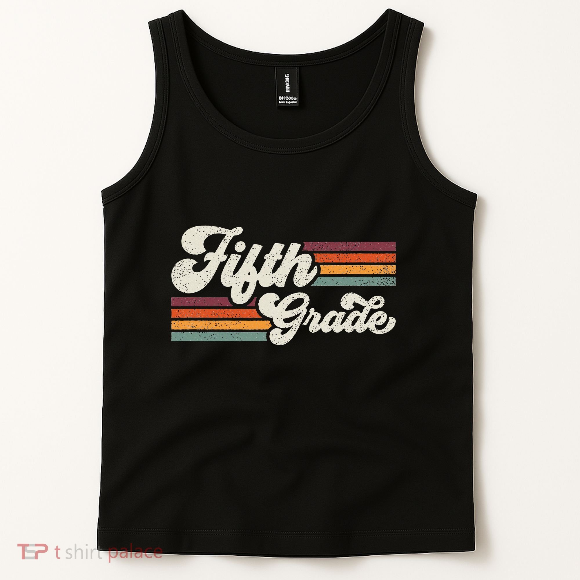 Retro Fifth Grade Teacher Back To School Tank Top
