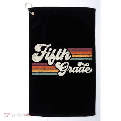 Retro Fifth Grade Teacher Back To School Golf Towel