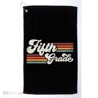 Retro Fifth Grade Teacher Back To School Golf Towel thumb 0