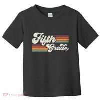 Retro Fifth Grade Teacher Back To School Toddler T-Shirt thumb 0