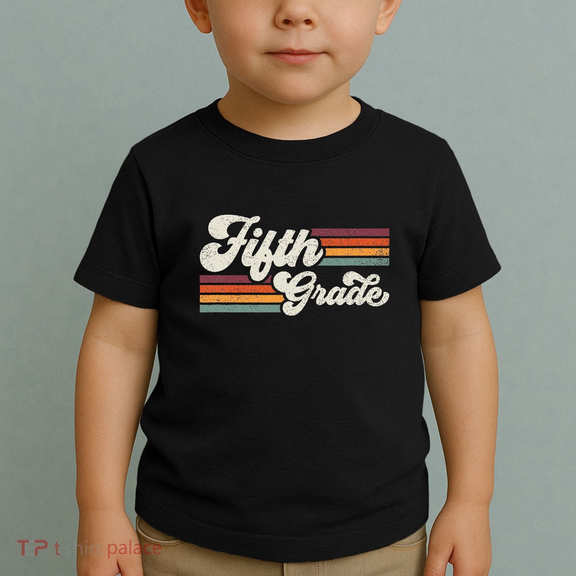 Retro Fifth Grade Teacher Back To School Toddler T-Shirt