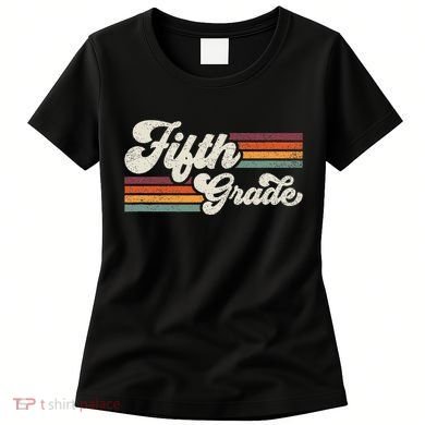 Retro Fifth Grade Teacher Back To School Women's T-Shirt