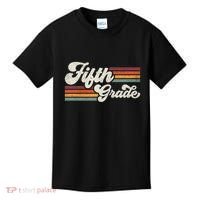 Retro Fifth Grade Teacher Back To School Kids T-Shirt thumb 0