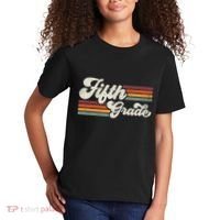 Retro Fifth Grade Teacher Back To School Kids T-Shirt thumb 2