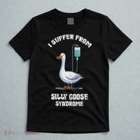 Retro Funny Goose Meme I Suffer From Silly Goose Syndrome T-Shirt thumb 5