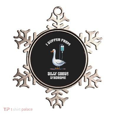 Retro Funny Goose Meme I Suffer From Silly Goose Syndrome Ornament