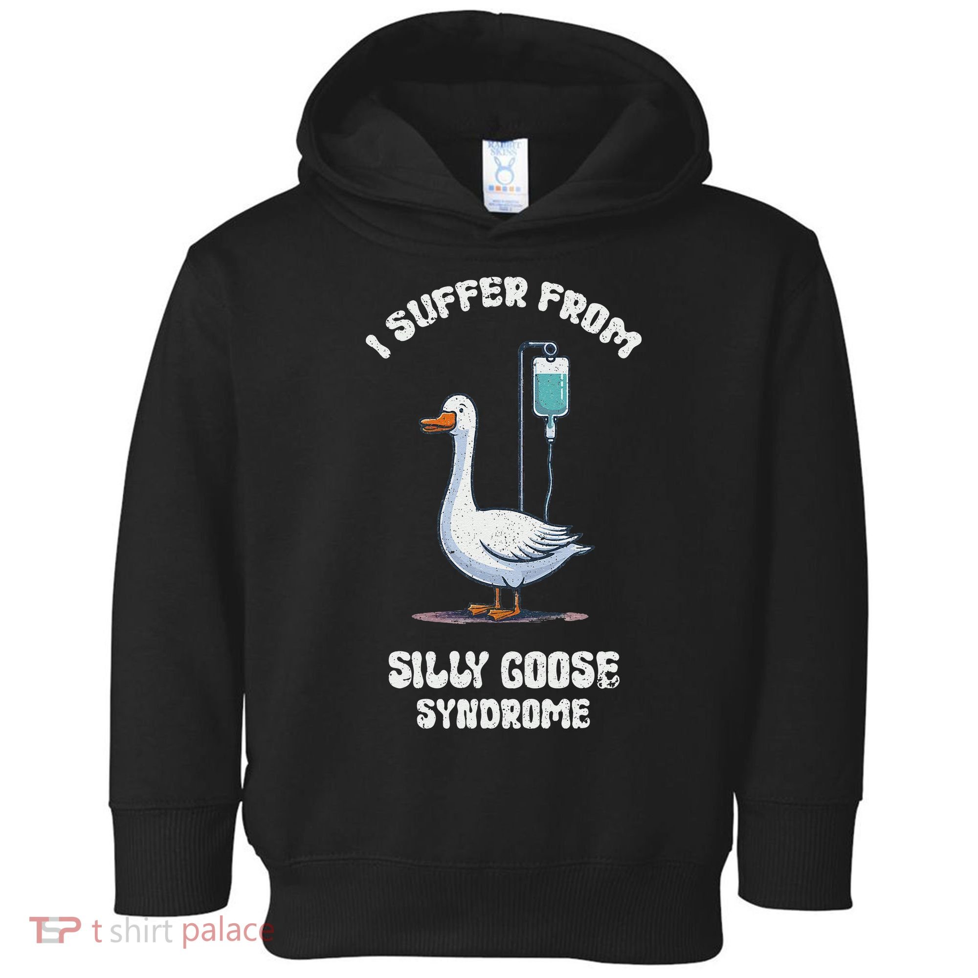 Retro Funny Goose Meme I Suffer From Silly Goose Syndrome Toddler Hoodie