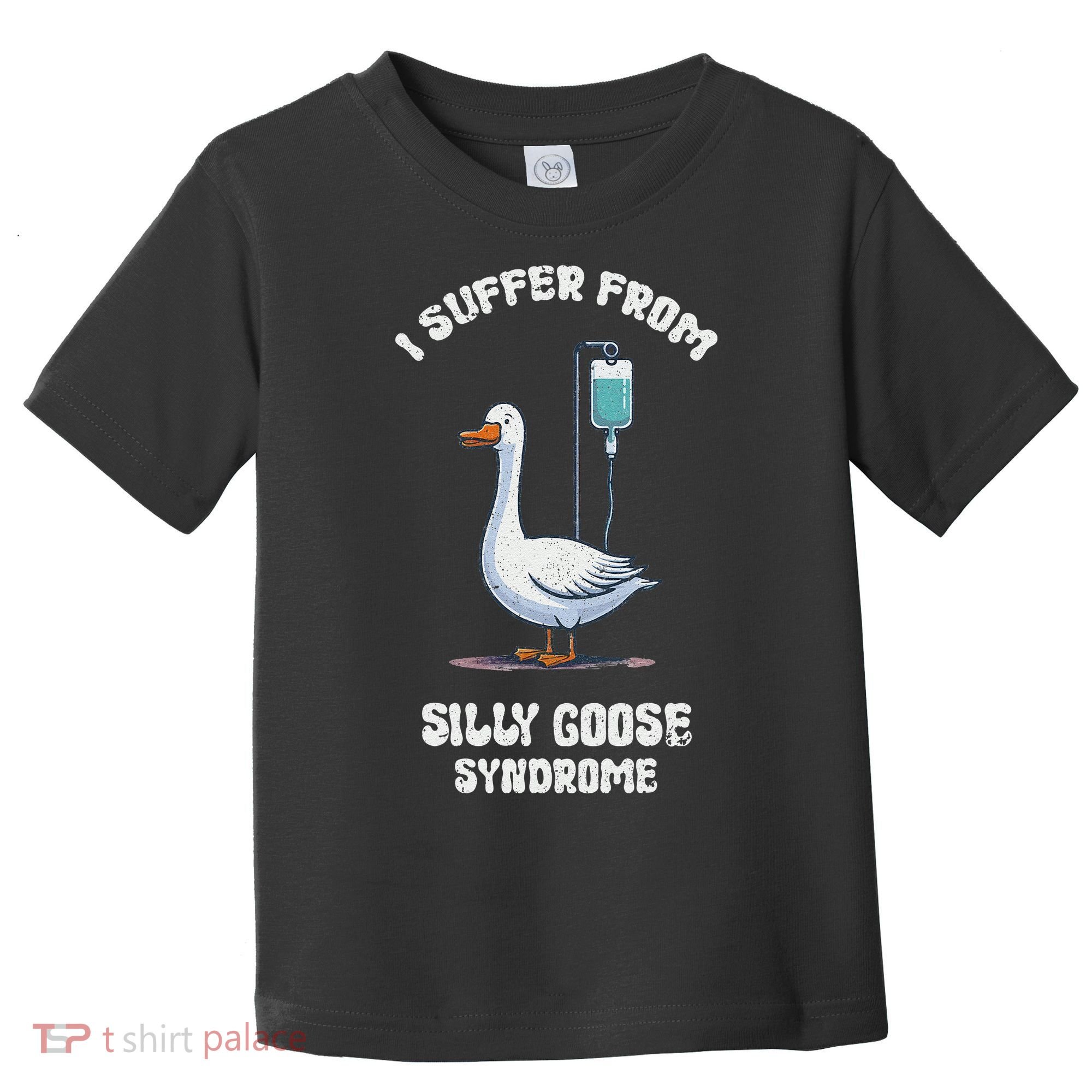 Retro Funny Goose Meme I Suffer From Silly Goose Syndrome Toddler T-Shirt