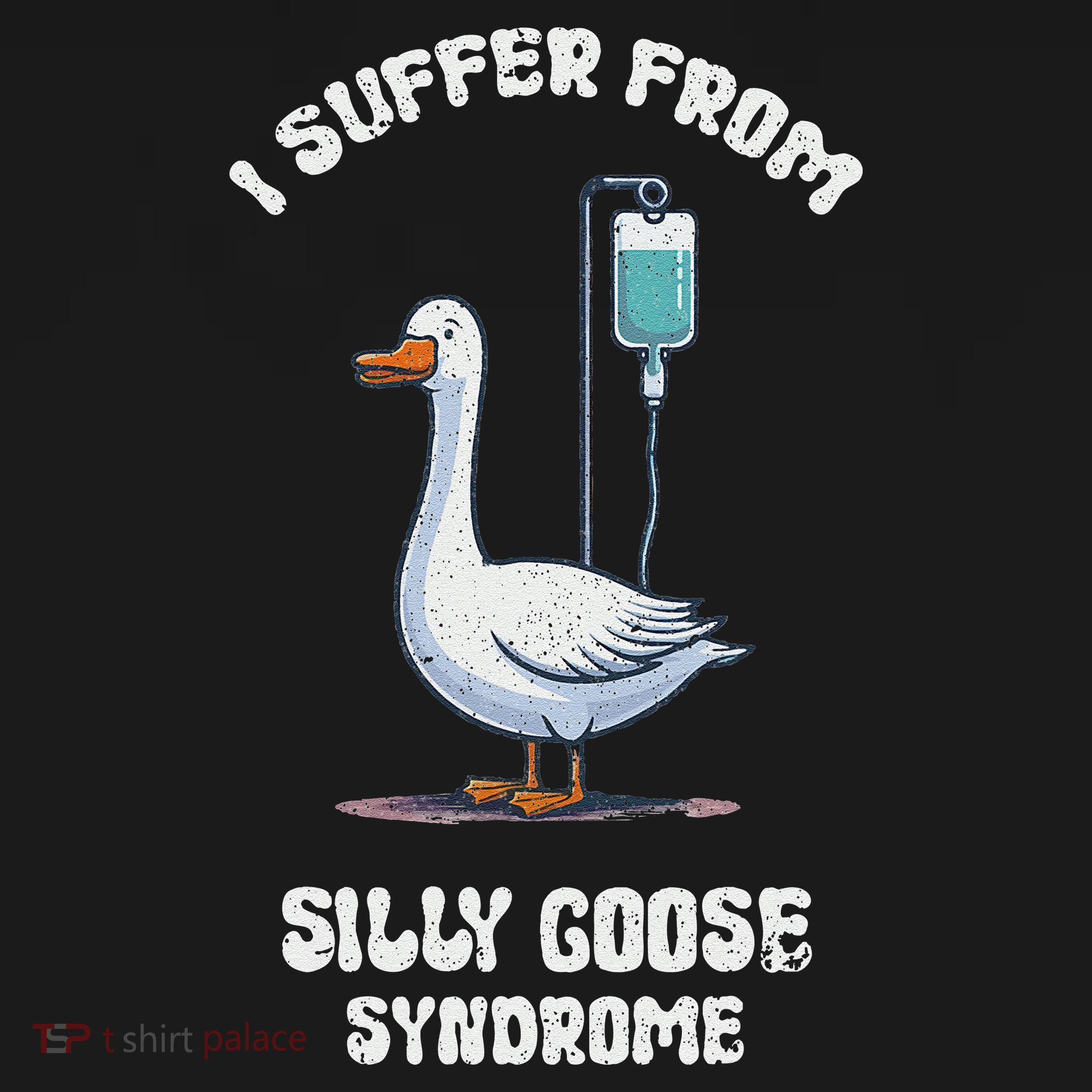 Retro Funny Goose Meme I Suffer From Silly Goose Syndrome Toddler T-Shirt