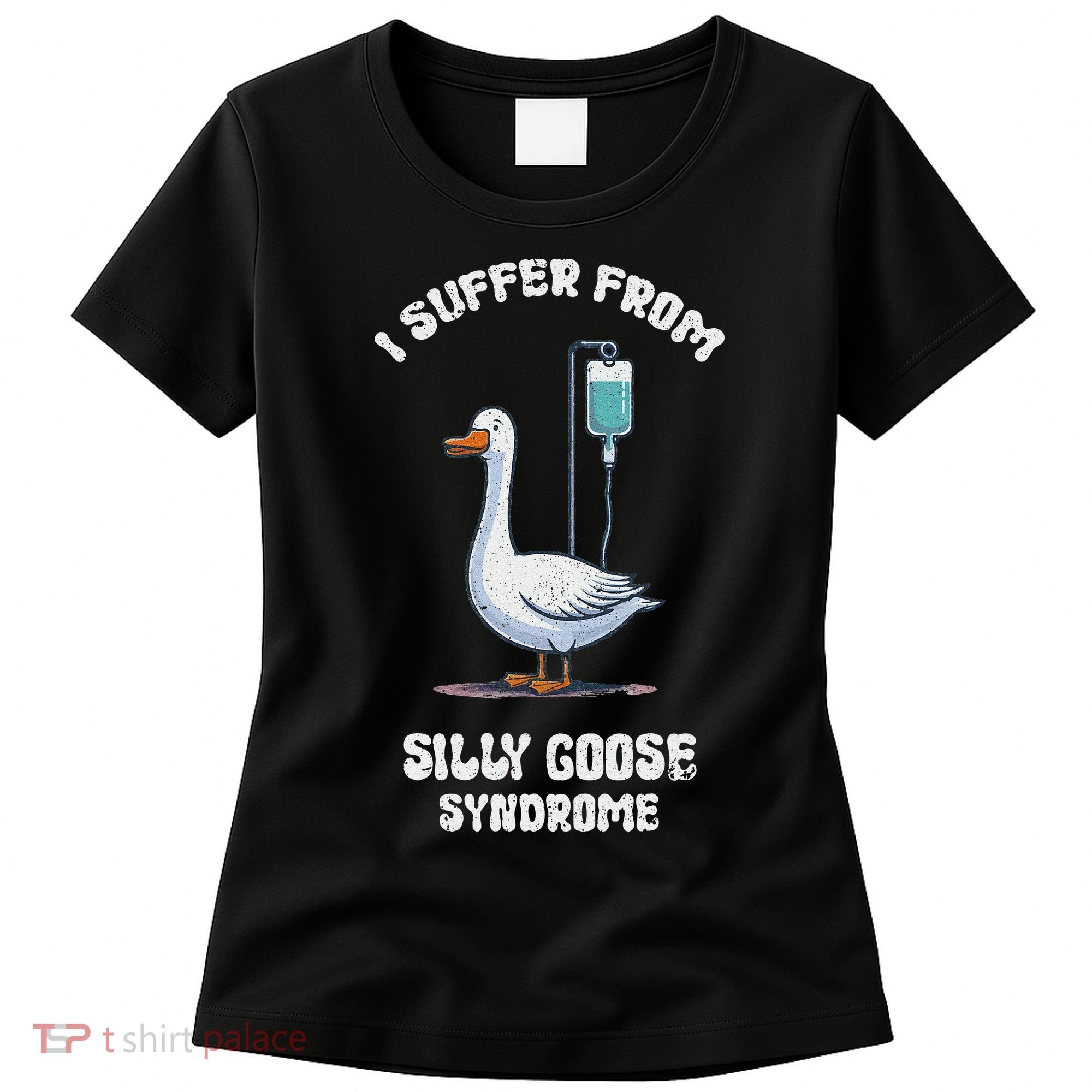 Retro Funny Goose Meme I Suffer From Silly Goose Syndrome Women's T-Shirt