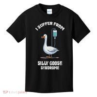 Retro Funny Goose Meme I Suffer From Silly Goose Syndrome Kids T-Shirt thumb 0