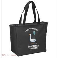 Retro Funny Goose Meme I Suffer From Silly Goose Syndrome Tote Bag thumb 2