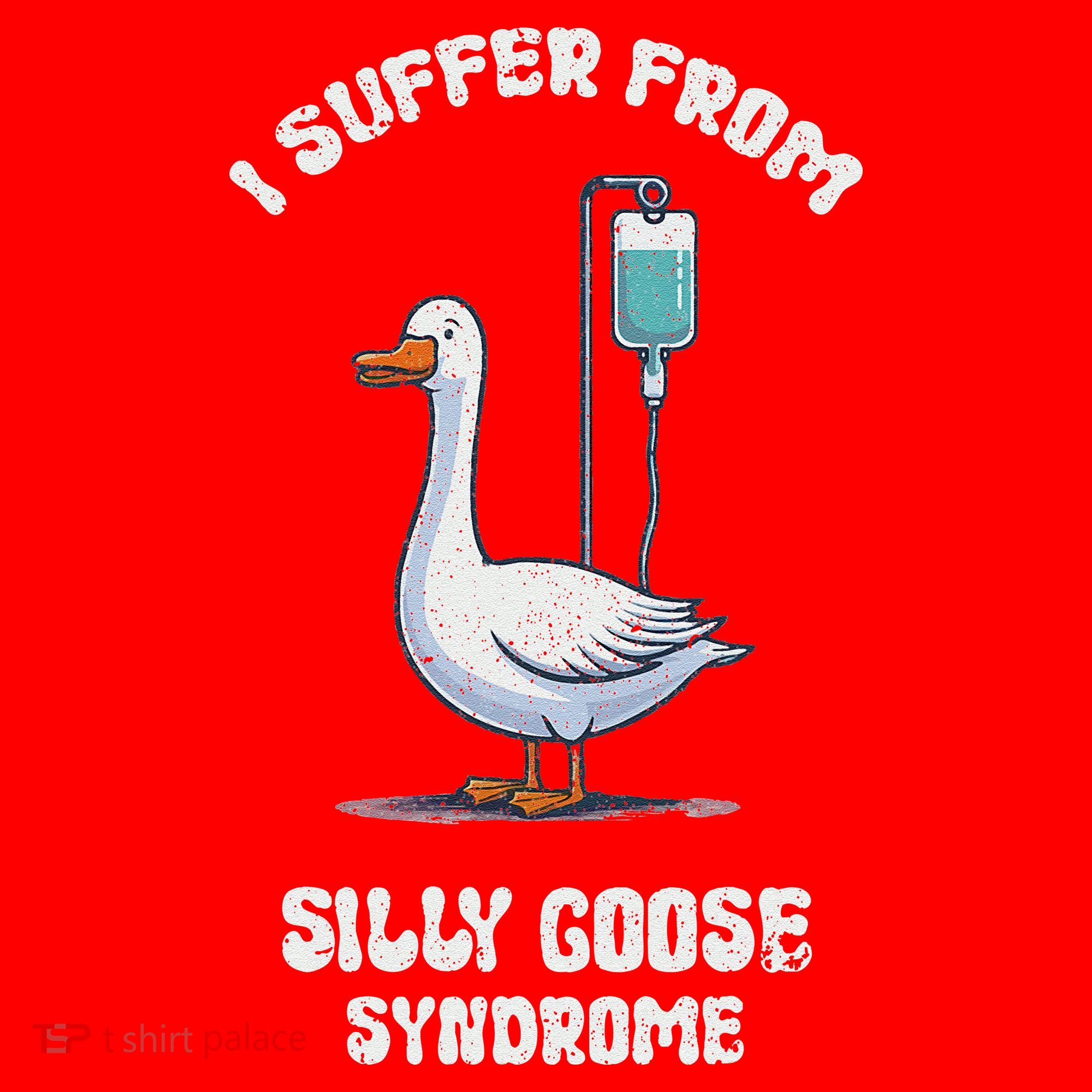 Retro Funny Goose Meme I Suffer From Silly Goose Syndrome Santa Hat