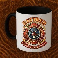Retired Firefighter Gift Fire Retiret Party Gift Coffee Mug thumb 2