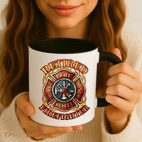 Retired Firefighter Gift Fire Retiret Party Gift Coffee Mug thumb 3