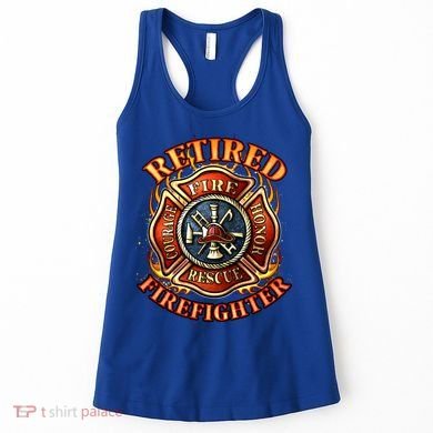 Retired Firefighter Gift Fire Retiret Party Gift Women's Tank Top