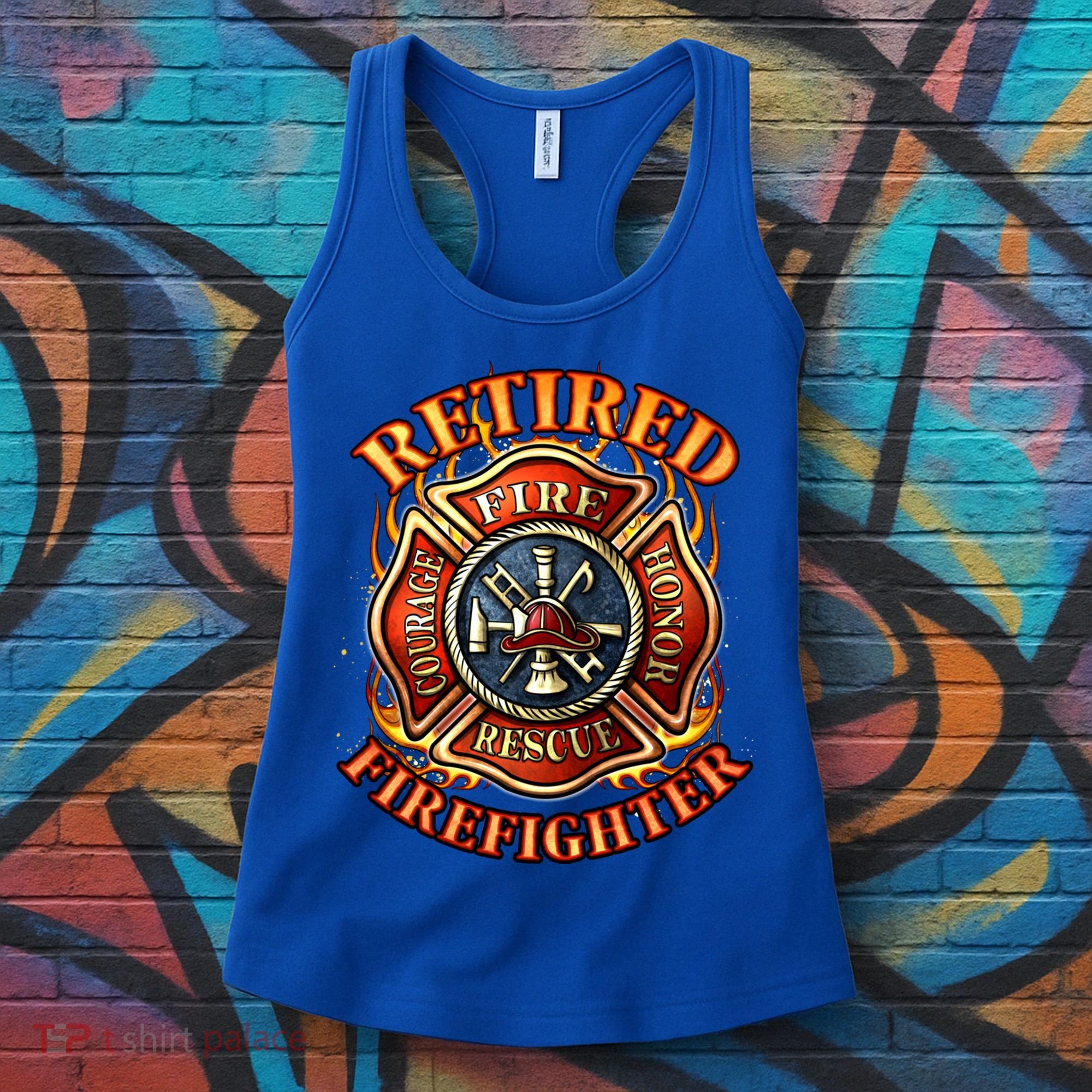 Retired Firefighter Gift Fire Retiret Party Gift Women's Tank Top