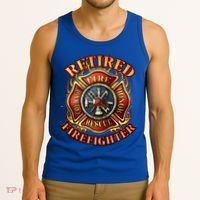 Retired Firefighter Gift Fire Retiret Party Gift Tank Top thumb 3
