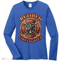 Retired Firefighter Gift Fire Retiret Party Gift Women's Long Sleeve Shirt thumb 0