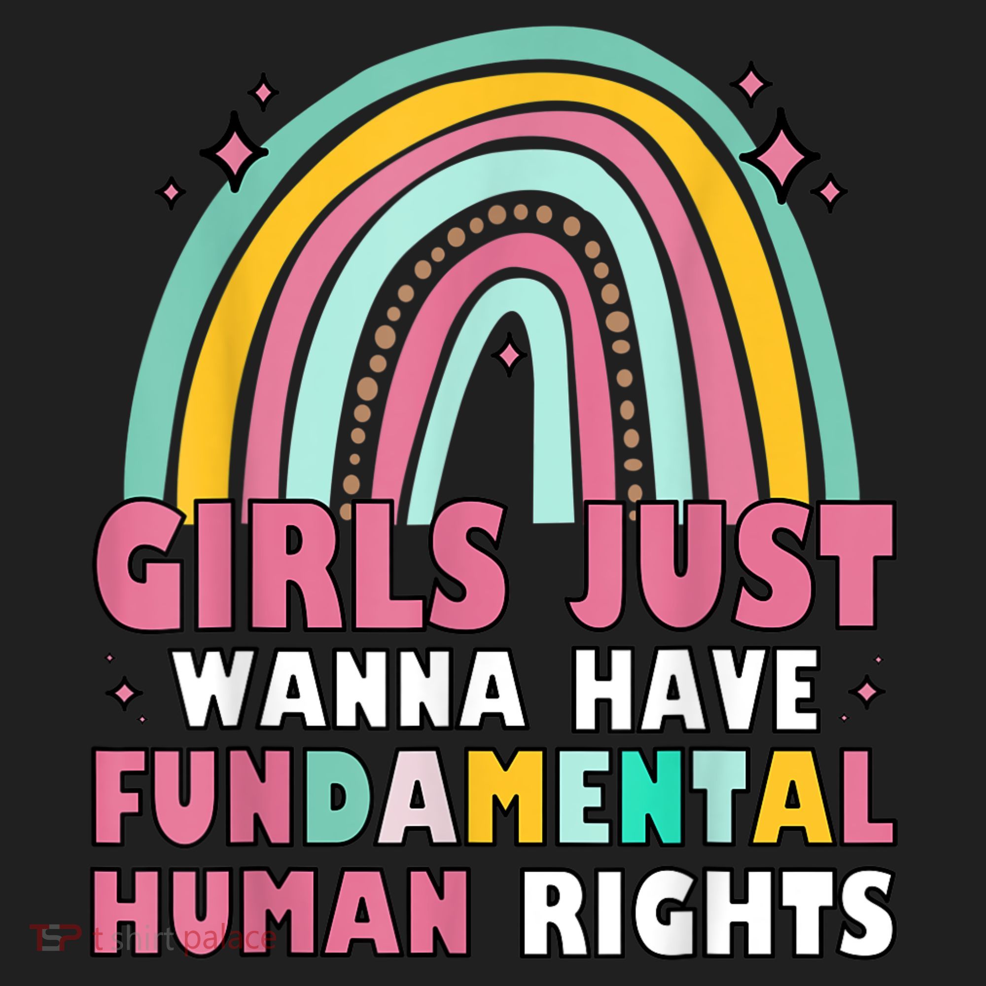 Rainbow Feminist Girls Just Want To Have Fundamental Rights Beanie