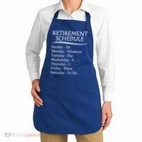 Retired Funny Gift Cool Gift Funny Retiring Retiret Schedule Gift Apron thumb 2